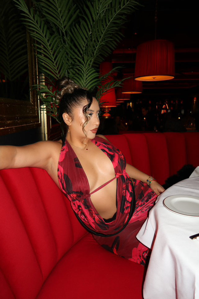 Floral print maxi skirt set