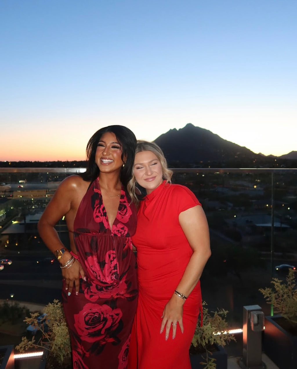 Floral print maxi skirt set