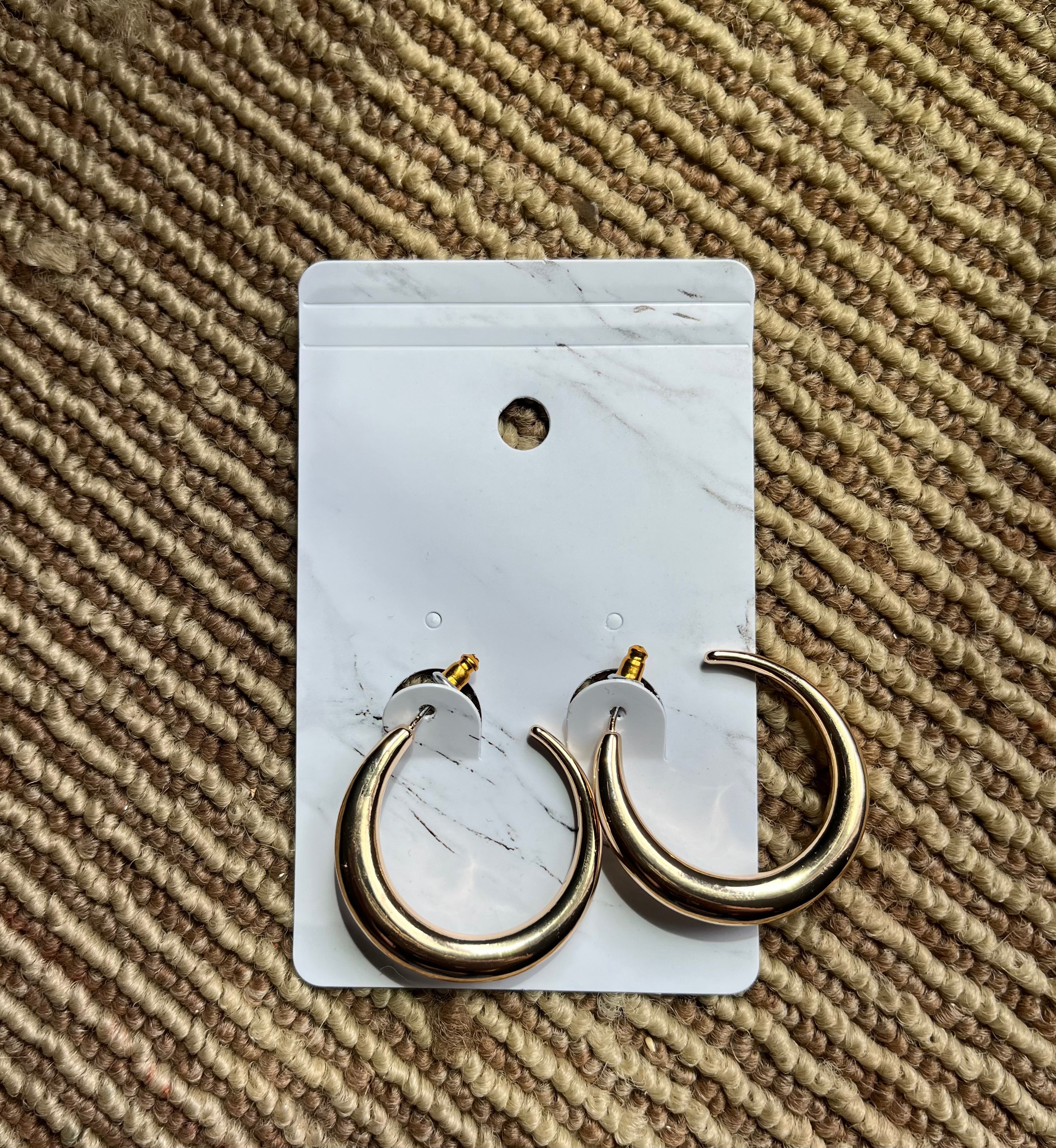 Bali gold hoop earrings
