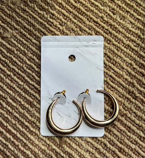 Bali gold hoop earrings